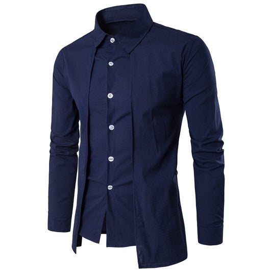 New Arrival Lapel Neck Buttons Down Top Men's Formal Dress Shirts Tuxedo Shirts Bridegroom Wedding Shirts For Men Stage Costume
