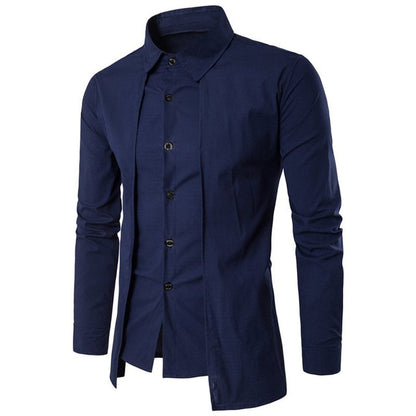 New Arrival Lapel Neck Buttons Down Top Men's Formal Dress Shirts Tuxedo Shirts Bridegroom Wedding Shirts For Men Stage Costume