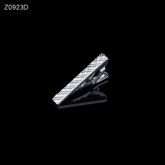 Men's tie clip silver fashion 10 simple short male collar 4cm