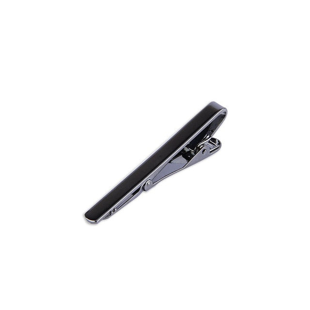 1 pcs Fashion Style Tie Clip For Men Metal Silver Gold Tone Simple Bar Clasp Practical Necktie Clasp