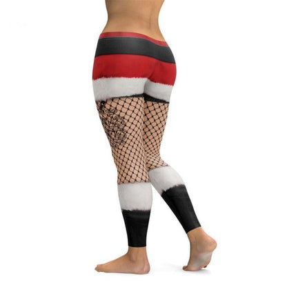 Elastic High Hayoha Pants Waist Merry Put Printing Leggings Christmas Hip Breathable Christmas 2018 Legging