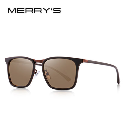 MERRYS DESIGN Men Square Polarized Sunglasses For Driving Outdoor Sports Ultra-light Series UV400 Protection S8131