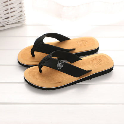 KESMALL New Arrival Summer Men Flip Flops High Quality Beach Sandals Anti-slip Zapatos Hombre Casual Shoes Wholesale A10