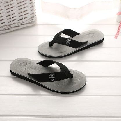 KESMALL New Arrival Summer Men Flip Flops High Quality Beach Sandals Anti-slip Zapatos Hombre Casual Shoes Wholesale A10