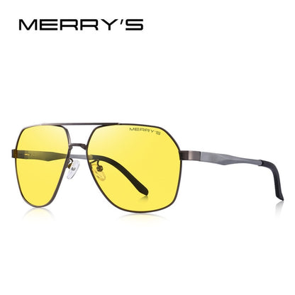 MERRYS DESIGN Men Classic Sunglasses Rectangle Polarized Sun glasses For Men Driving Male Eyewear UV400 Protection S8215