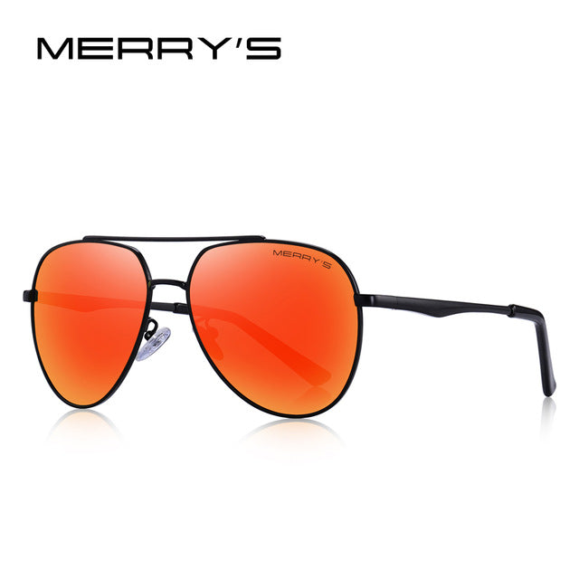MERRYS DESIGN Men Classic Pilot Sunglasses Aviation Frame HD Polarized Fashion Sun glasses For Driving UV400 Protection S8316N
