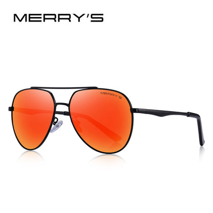 MERRYS DESIGN Men Classic Pilot Sunglasses Aviation Frame HD Polarized Fashion Sun glasses For Driving UV400 Protection S8316N