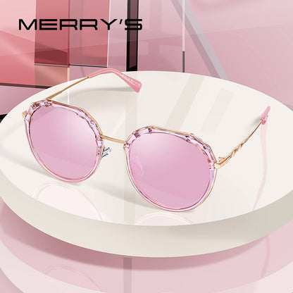 MERRYS DESIGN Women Luxury Brand Oval Polarized Sunglasses Ladies Fashion Trending Pink Sun glasses UV400 Protection S6330