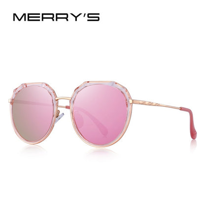 MERRYS DESIGN Women Luxury Brand Oval Polarized Sunglasses Ladies Fashion Trending Pink Sun glasses UV400 Protection S6330