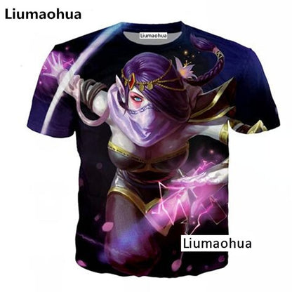 Liumaohua brand Divertente colazione full 3D tshirt stampa hamburger patatine pollo pepite divertenti design estate t-shirt