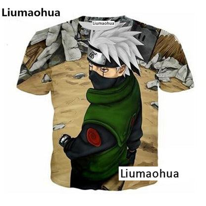 Liumaohua brand Divertente colazione full 3D tshirt stampa hamburger patatine pollo pepite divertenti design estate t-shirt