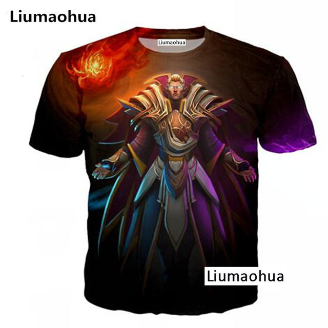 Liumaohua brand Divertente colazione full 3D tshirt stampa hamburger patatine pollo pepite divertenti design estate t-shirt