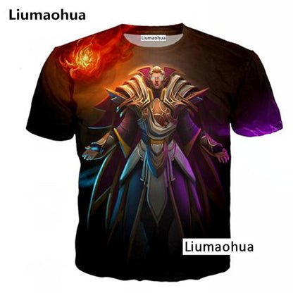 Liumaohua brand Divertente colazione full 3D tshirt stampa hamburger patatine pollo pepite divertenti design estate t-shirt